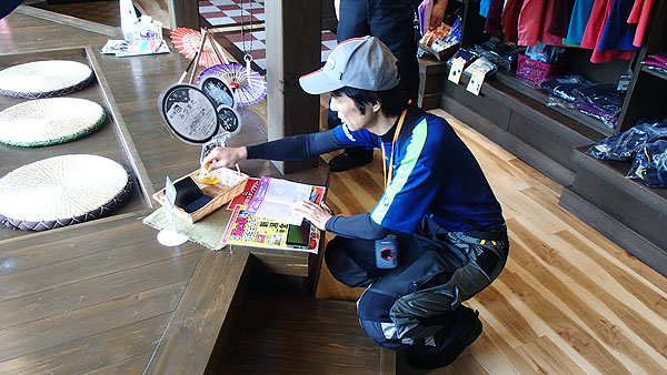 道の駅「みつまた」にてスタンプ